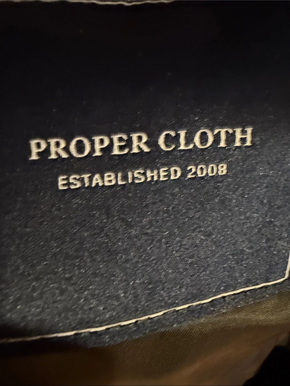 Proper Cloth tailored charcoal