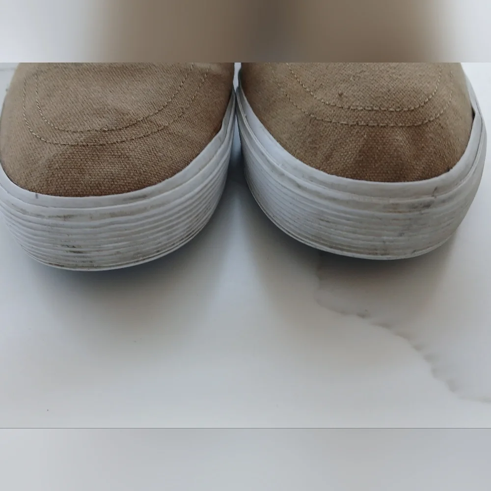 Polo Ralph Lauren Faxon X Low Top Canvas Sneakers Tan Beige Men’s Size 11D