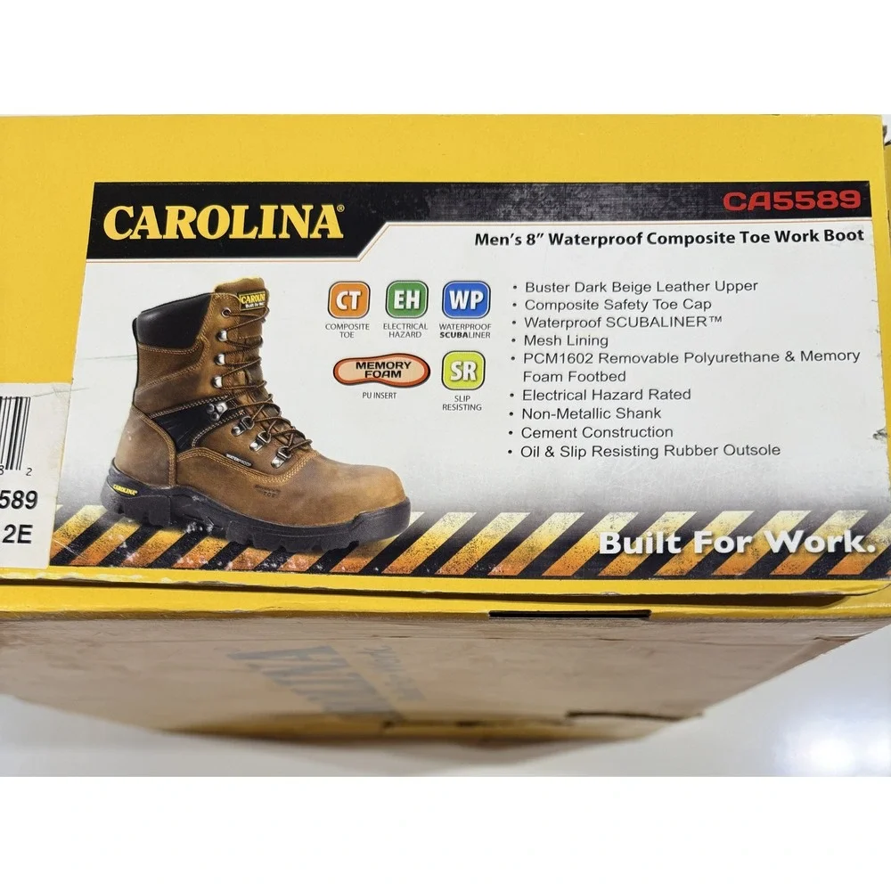 CAROLINA CA5589 - Men's Boots - Composite Toe Waterproof Brown Leather 11.5 2E