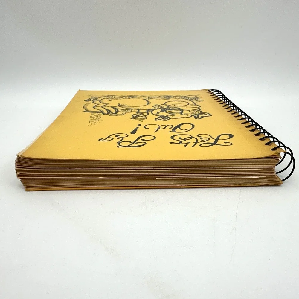 Lets Pig Out Cookbook Louisiana Southern Cajun Recipes Spiral Vintage 1985