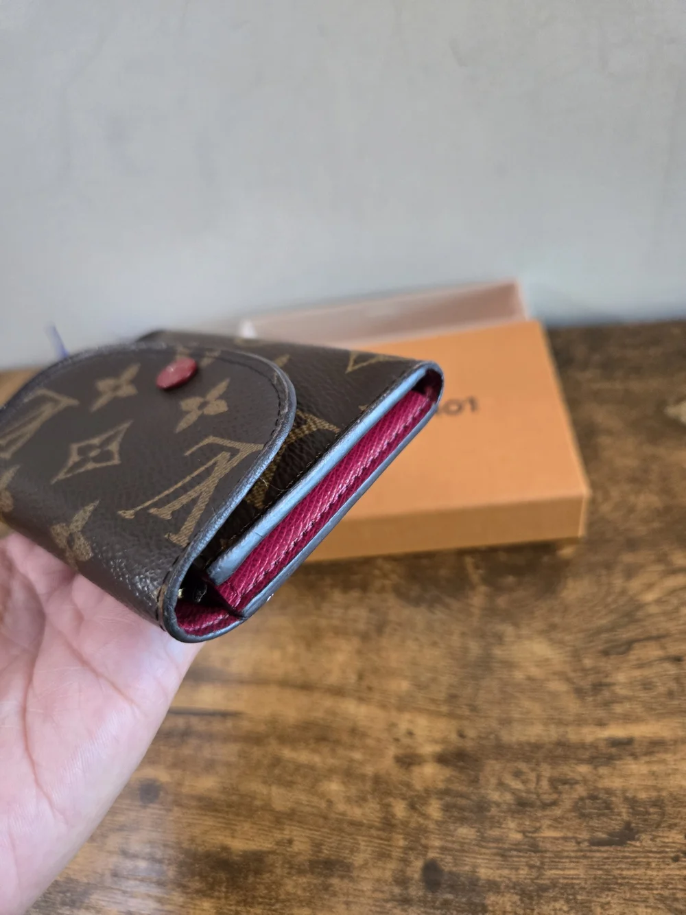 Louis Vuitton Monogram Compact Wallet in Brown
