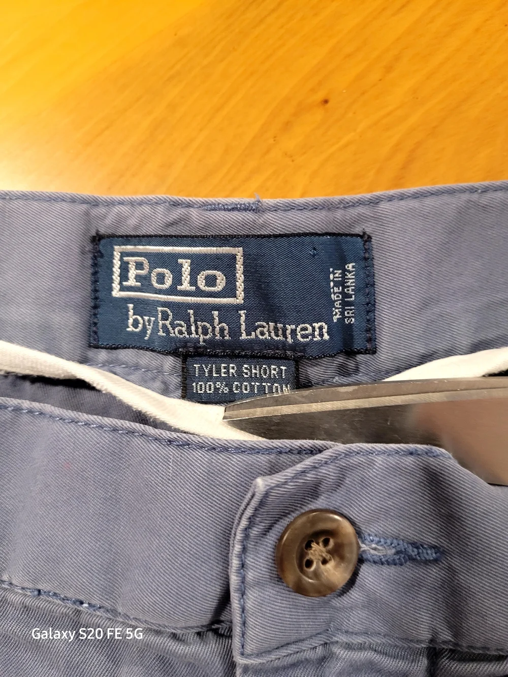Polo by Ralph Lauren Men's Blue Pleated Cotton Shorts