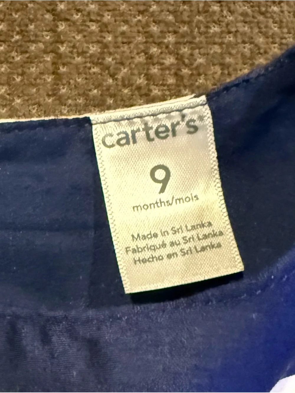 Carters sleeveless navy