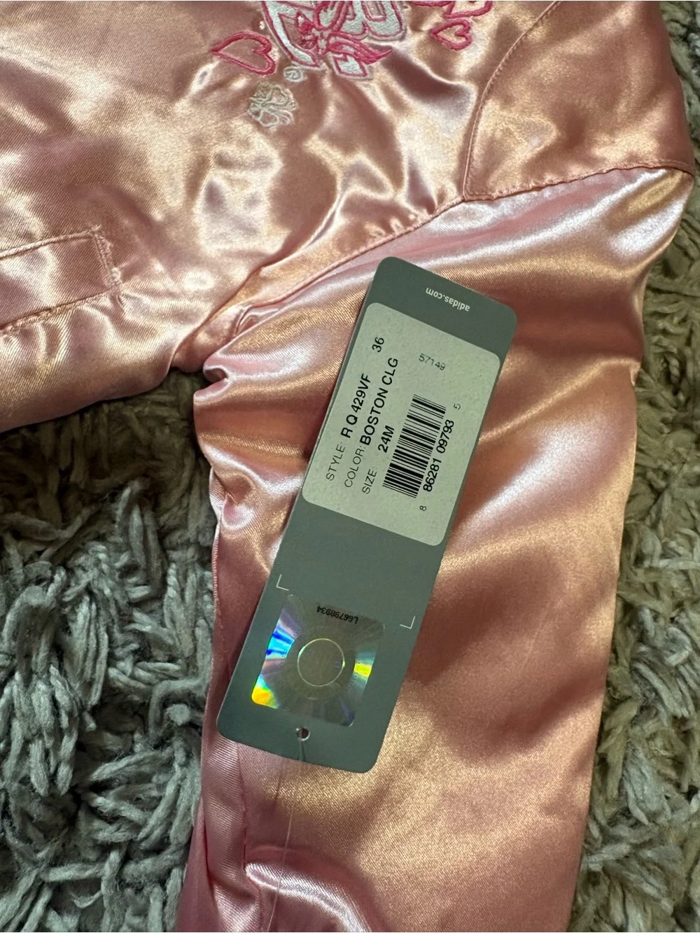 adidas pink satin