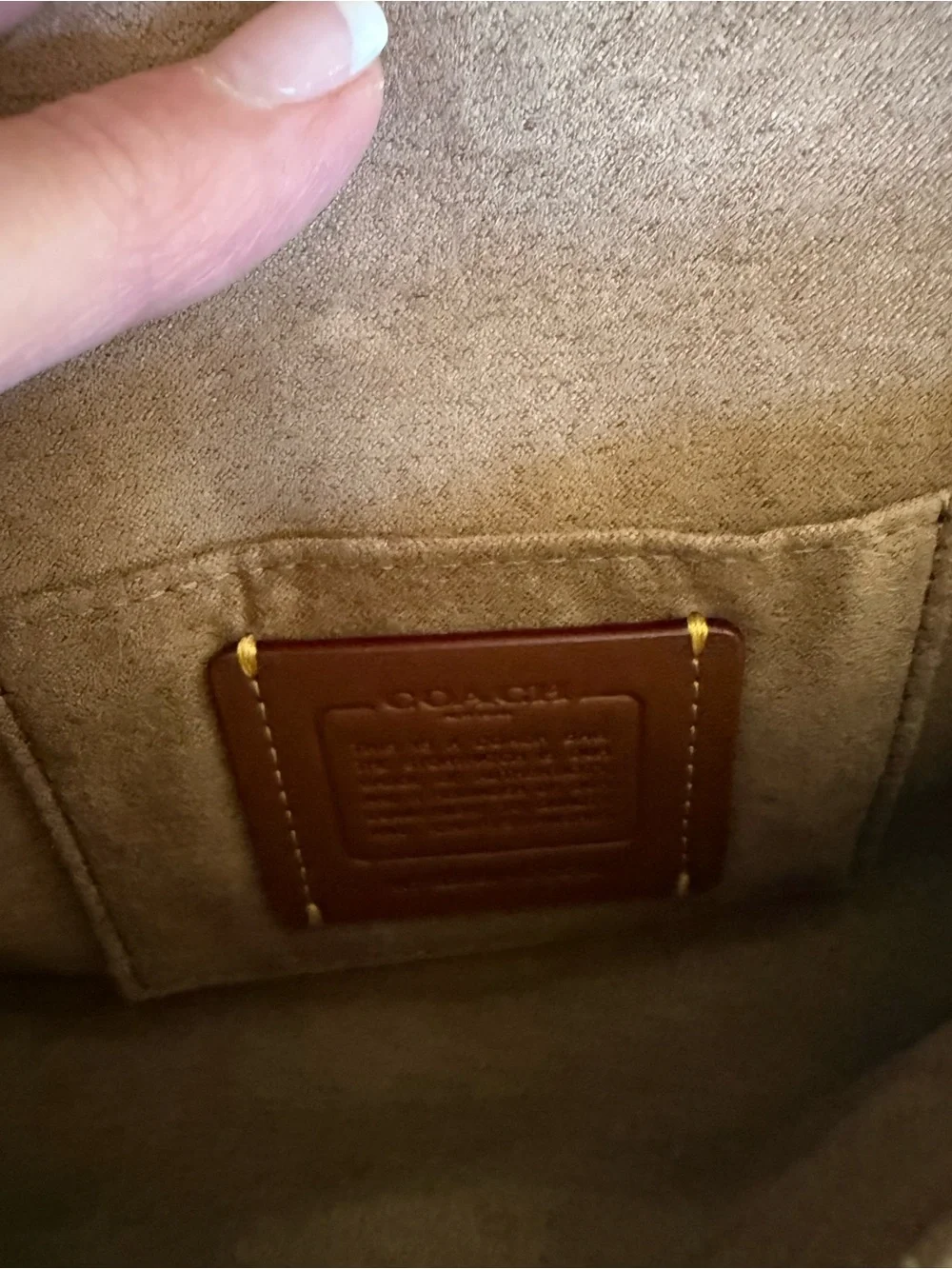 COACH Quilted Velvet Crossbody in Burgundy