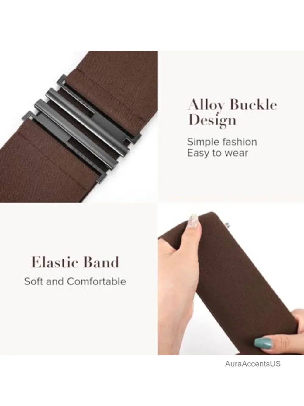 Wide Stretchy Waistband Corset Belt for Dresses Vintage Cinch Belt