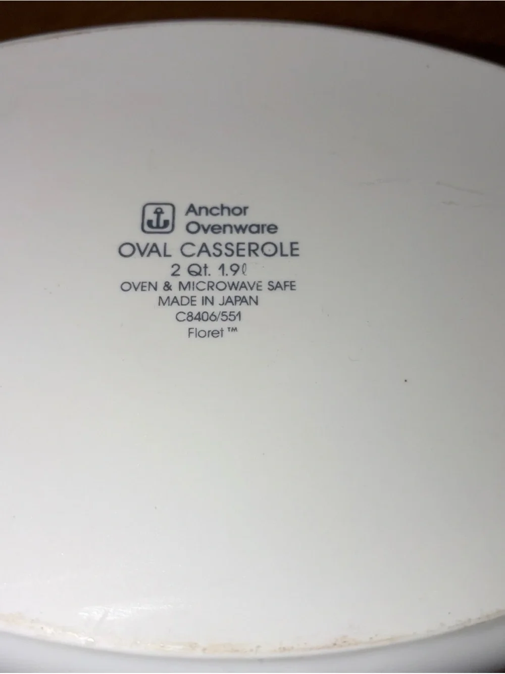 Anchor Hocking classic white