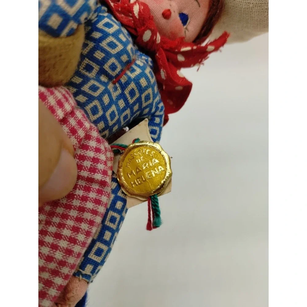 Vintage Mascotes de Maria Helena Doll Folk Art  Lady- Portugal 8.5