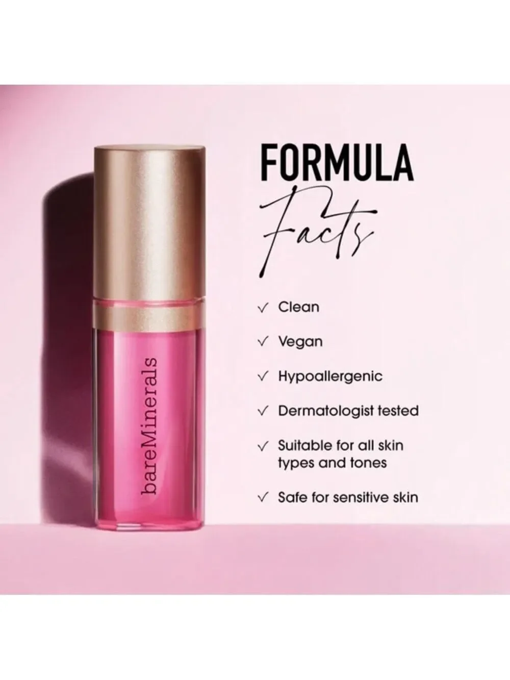 NIB bareMinerals Nourishing Lip Oil- Delight High Shine Ultra Hydration