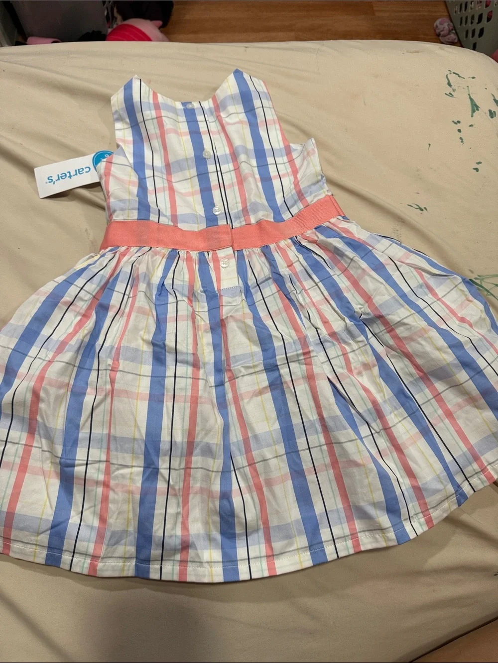Carters cotton gathered colorful