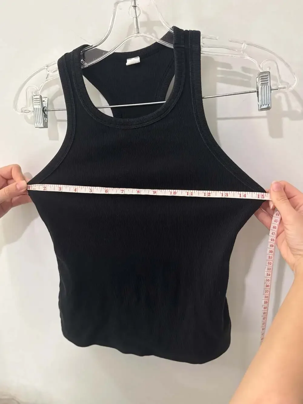 Alo Yoga Black Ribbed Racerback Tank Top