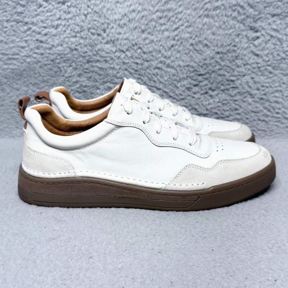 Josef Seibel Cleve 01 Mens Size 43 US 9.5 Low Top Sneaker Shoes White Leather