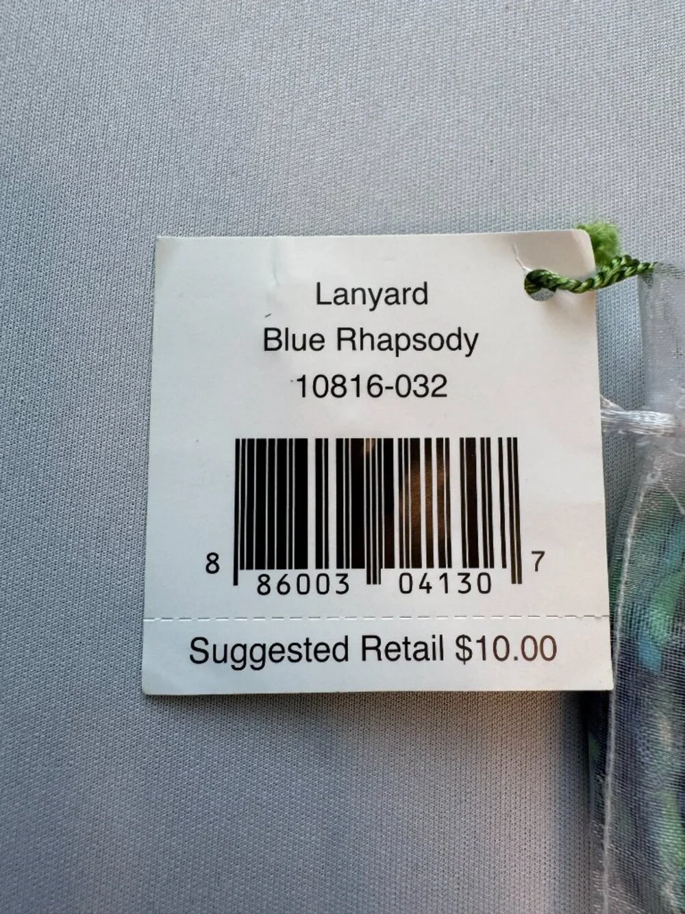 Vera Bradley Lanyard Blue Rhapsody NWT Retired Quilted Cotton