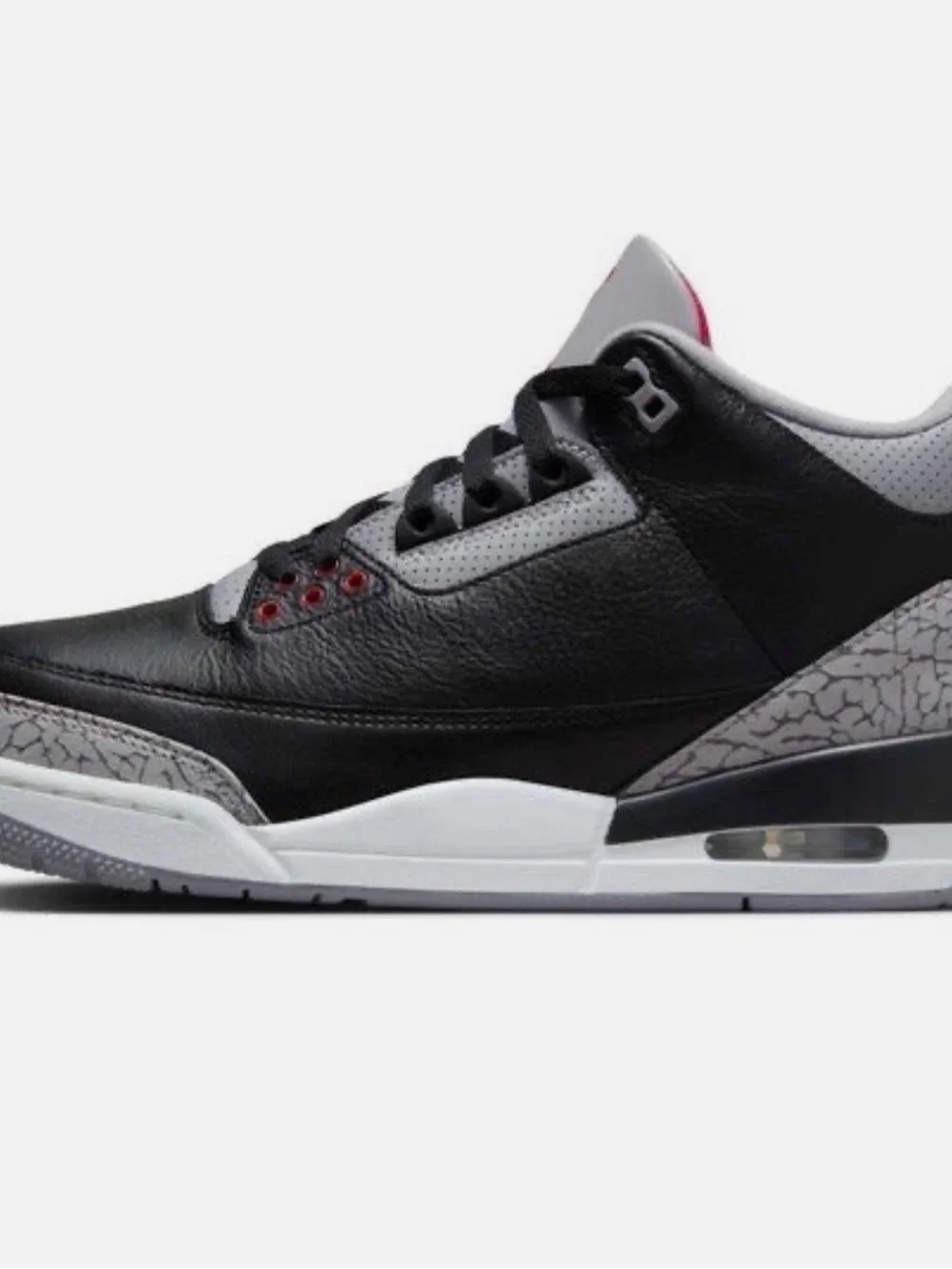 Mens Size 7 Air Jordan 3 Retro OG (2024) Black Cement Grey DN3707-010