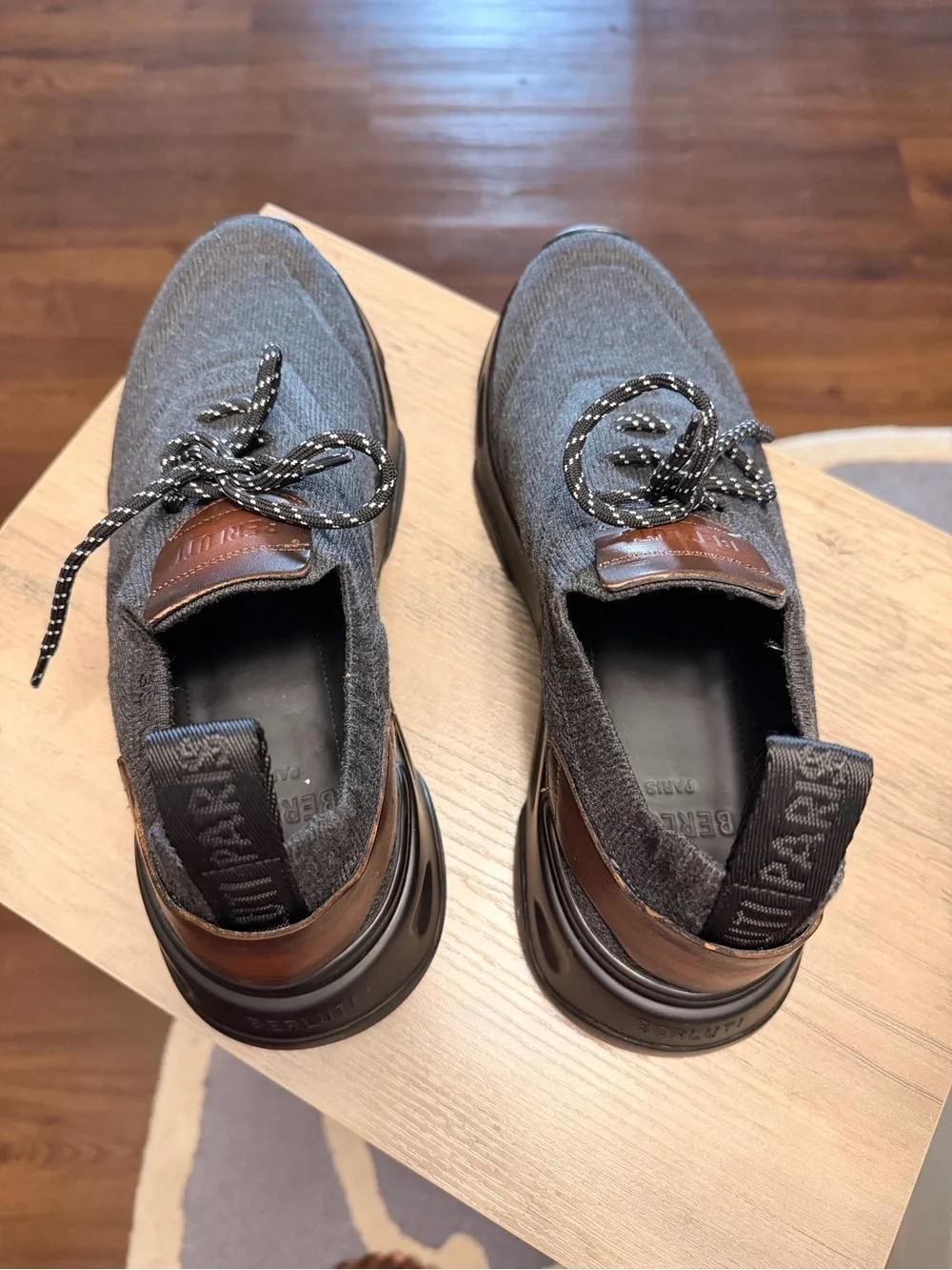 Berluti breathable charcoal