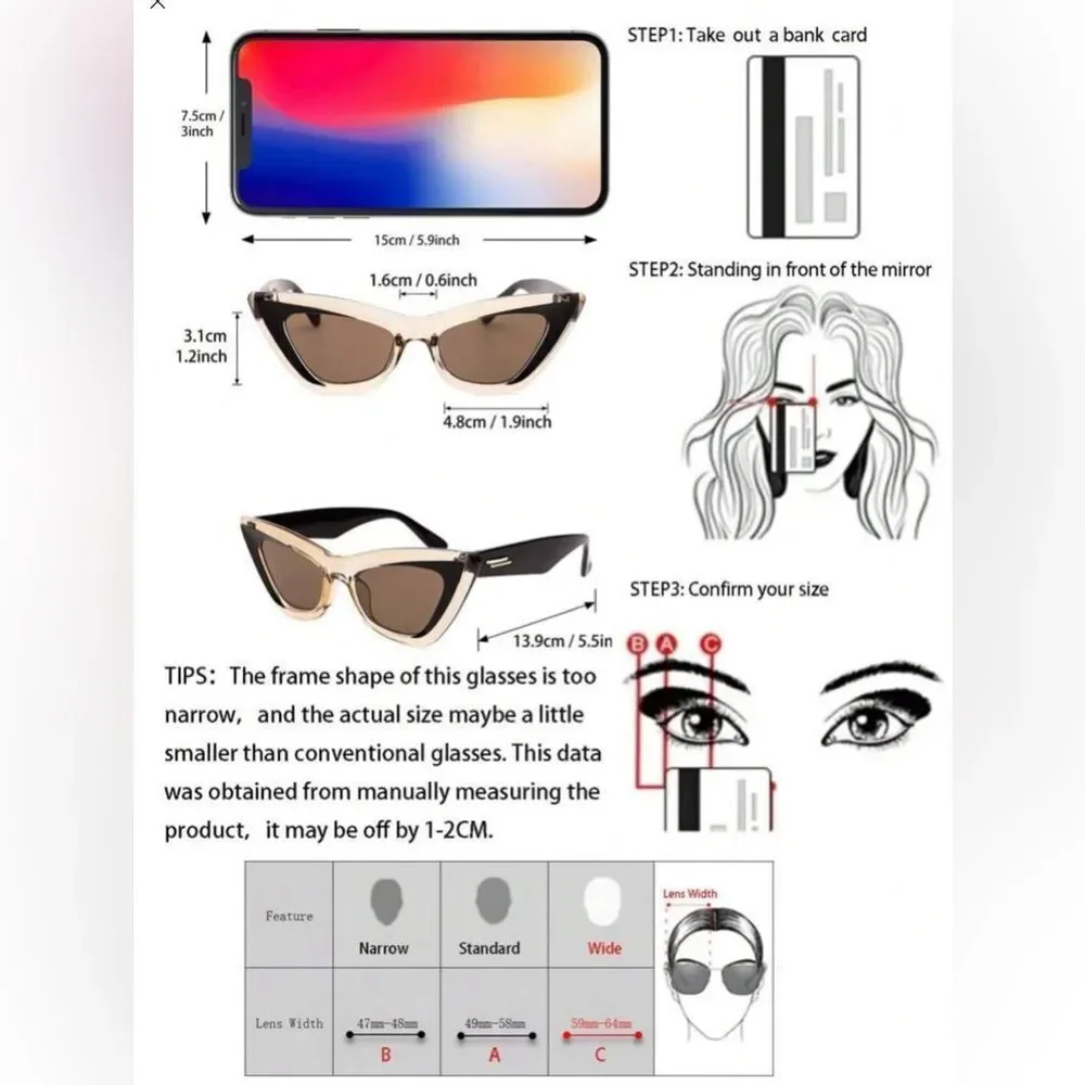 NEW Contrast Tinted Lenses Designer-Style Fashion Sunnies