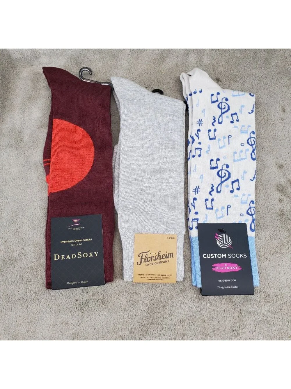 Sock Bundle Three Pack Mens One Size Three Pack of Crew Socks *NWT*