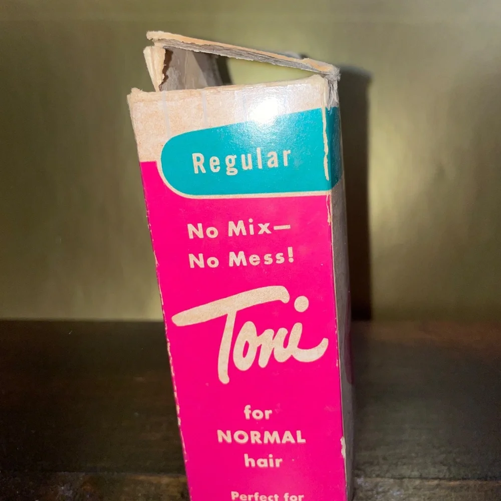 Vintage Regular Toni Home Permanent Box & Rollers/Rods Home‎ Permanent