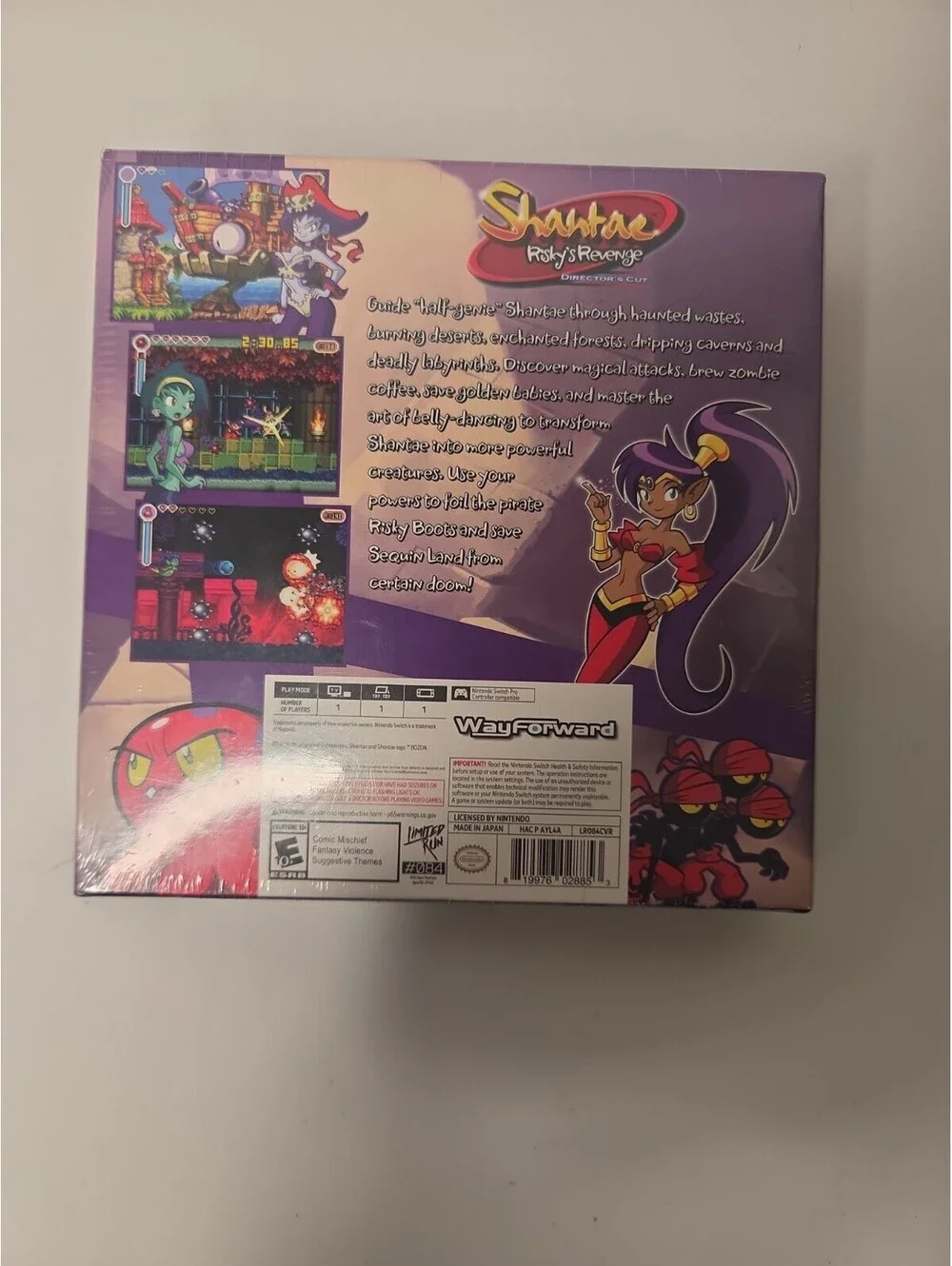 Shantae Risky's Revenge Director's Cut Limited Run #084 (Switch) *Sealed*