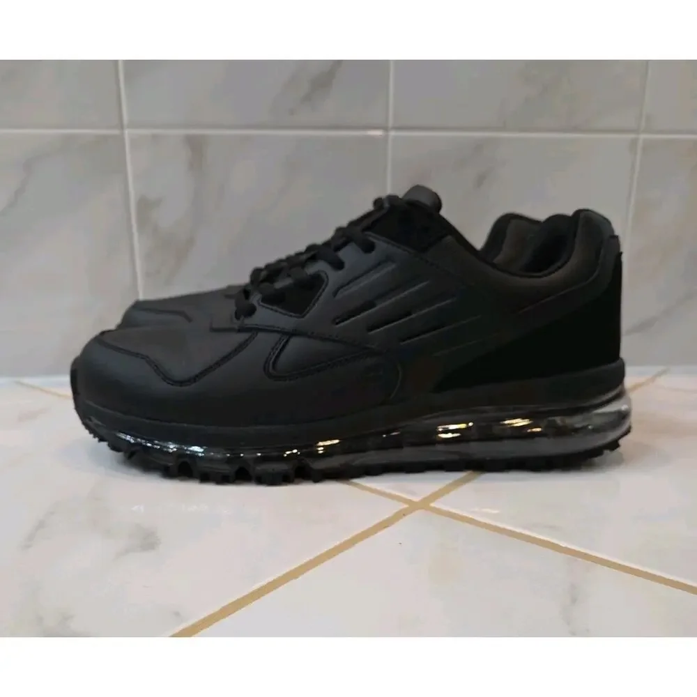 Shoes For Crews - Geo Athletic Shoes -Men's Black, Size 10.5