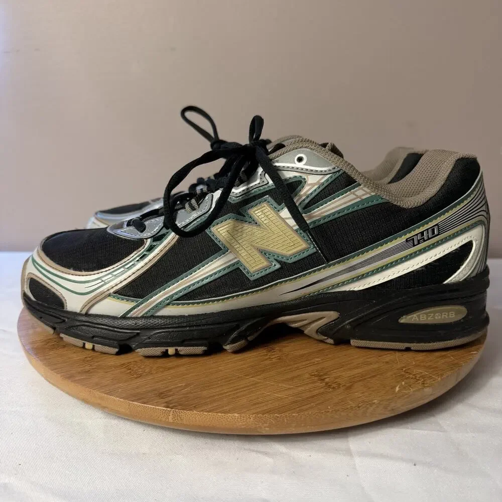 New Balance 740 Black Brown Silver U740GO2 Mens Size 12 Run Club