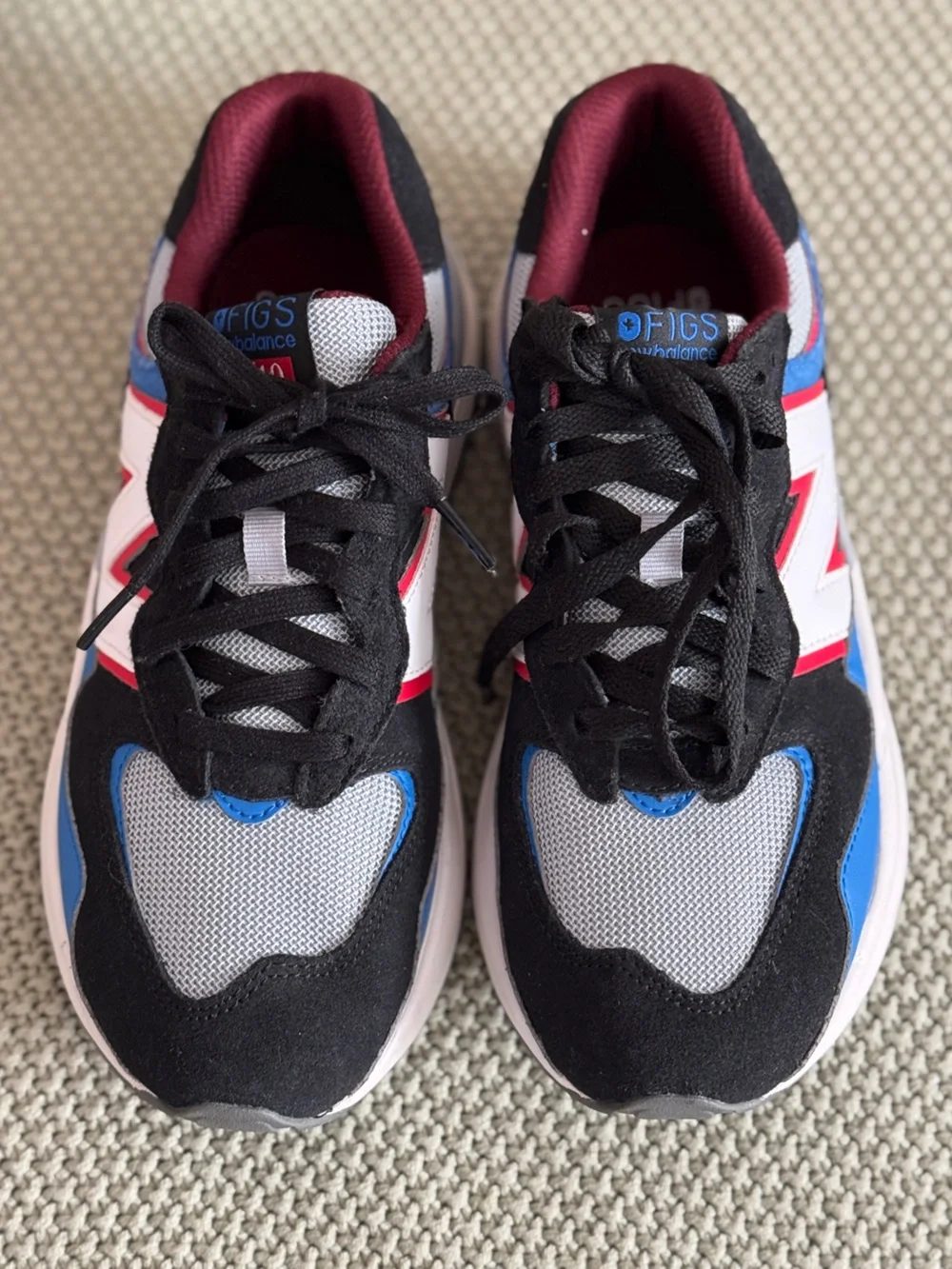FIGS x New Balance 57/40 Men’s Black/Royal Blue Sneakers