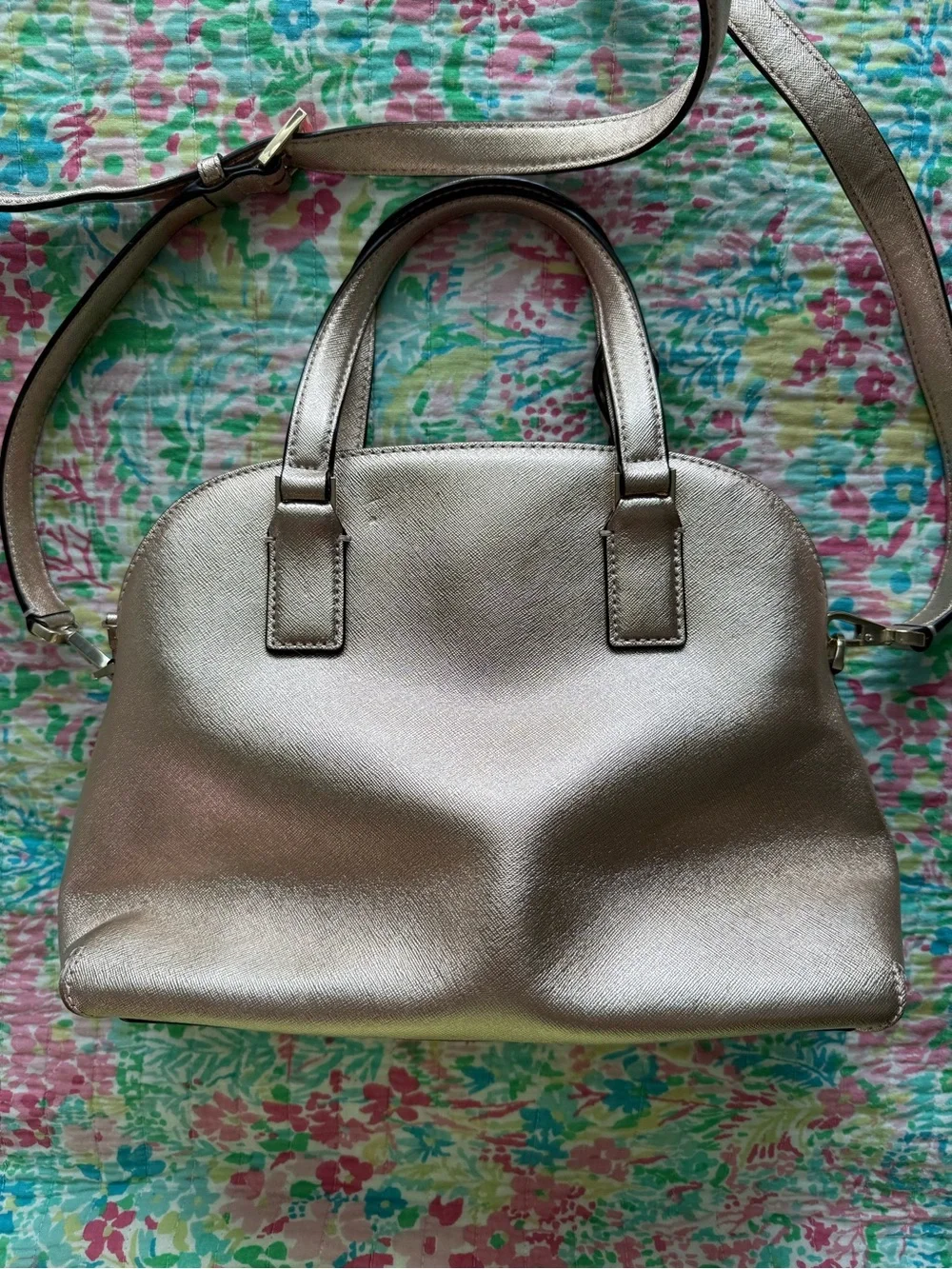 kate spade Rose Gold Dome Satchel