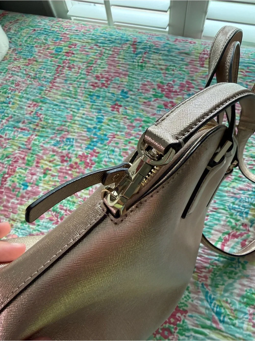 kate spade Rose Gold Dome Satchel