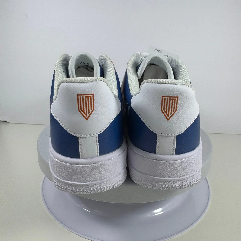 Windsor Mortgage‎ Sneakers Men 10 Blue Orange Stripe Lace Up Low Top