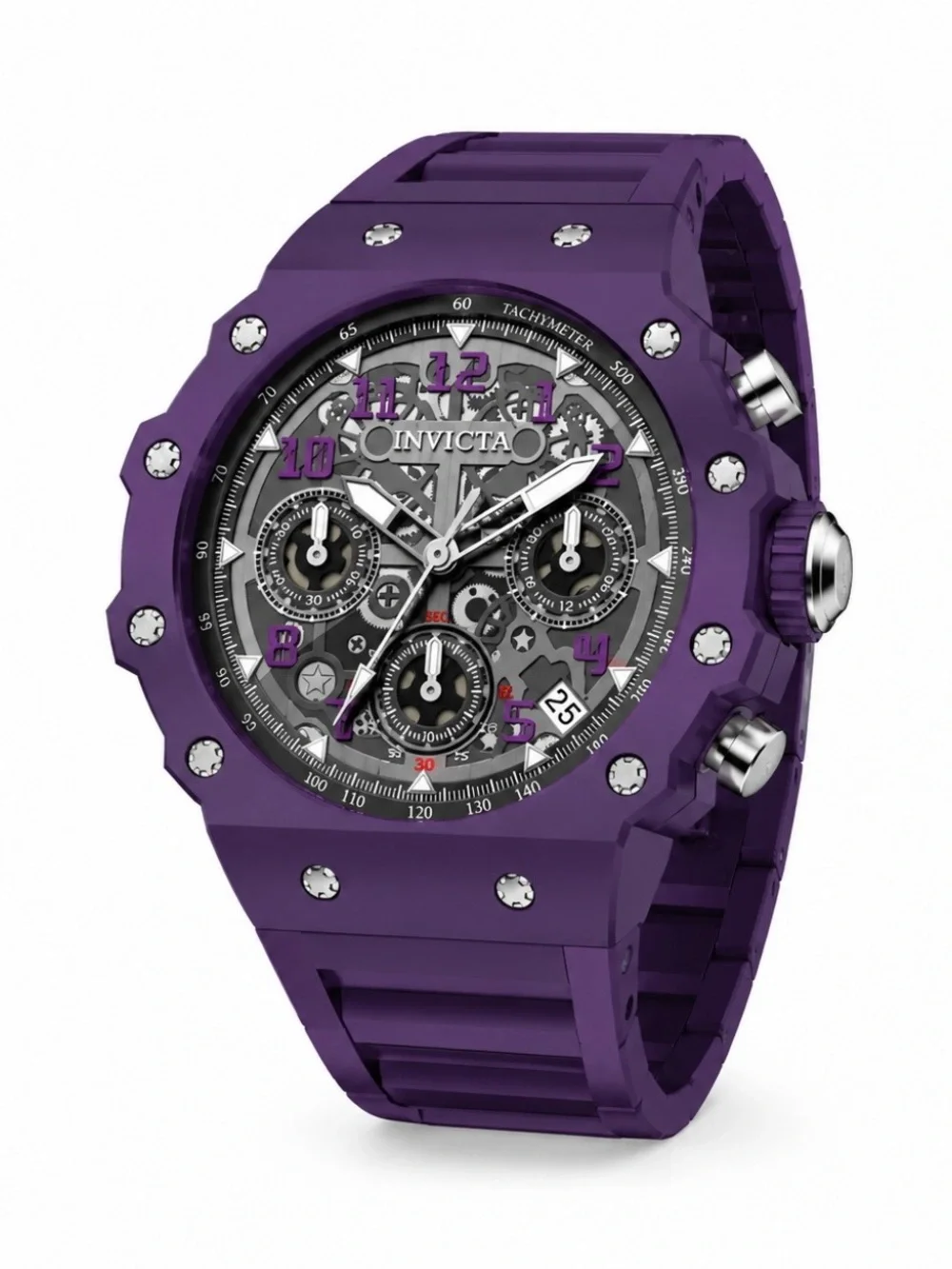 Invicta Racing Valyron Unisex Watch - 41mm, Purple (69625) new
