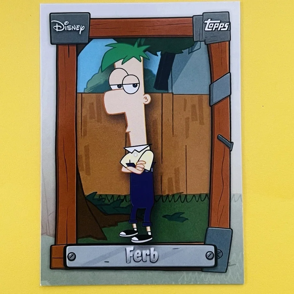 2026 Topps Disney Neon Ferb P&F-2 Phineas‎ and Ferb Insert Card