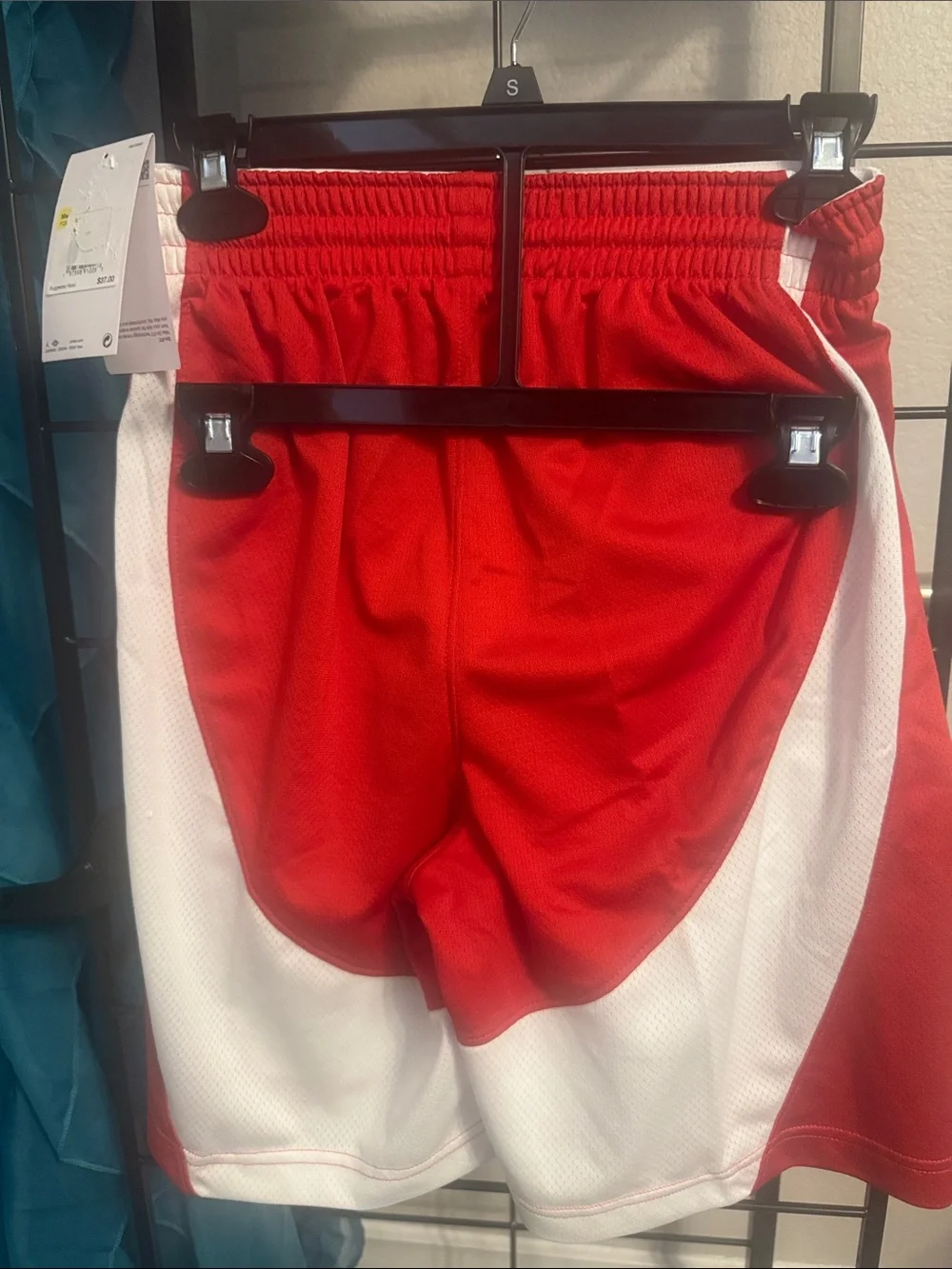 Jordan Red & White Boys' Basketball Shorts