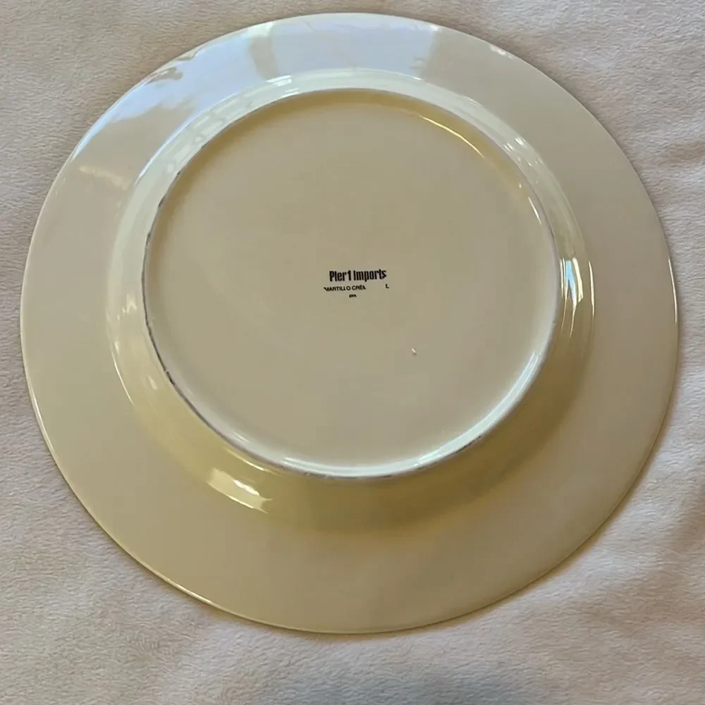Martillo Pier 1 Imports Martillo Creme Brulee One 11 Inch DINNER Plate Beige