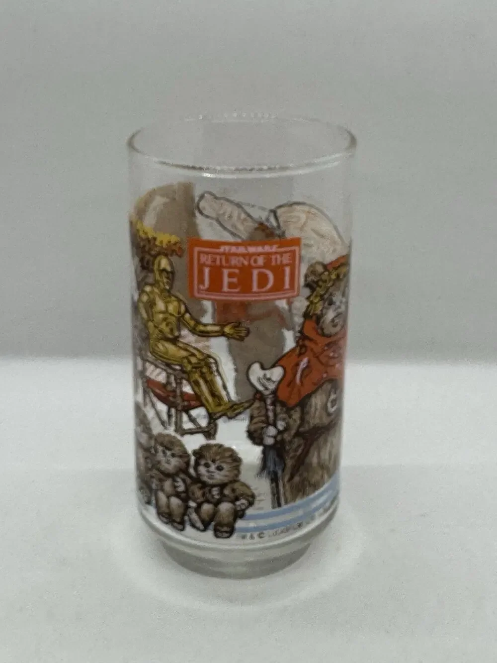 Vintage 1983 Star Wars Return of the Jedi Burger King Glass - Ewok Village