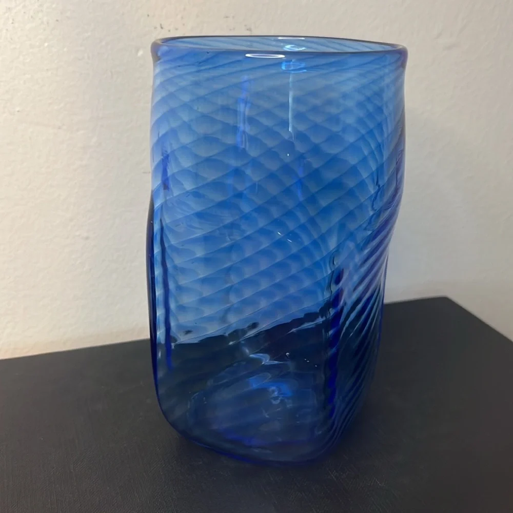 Handmade blue optic