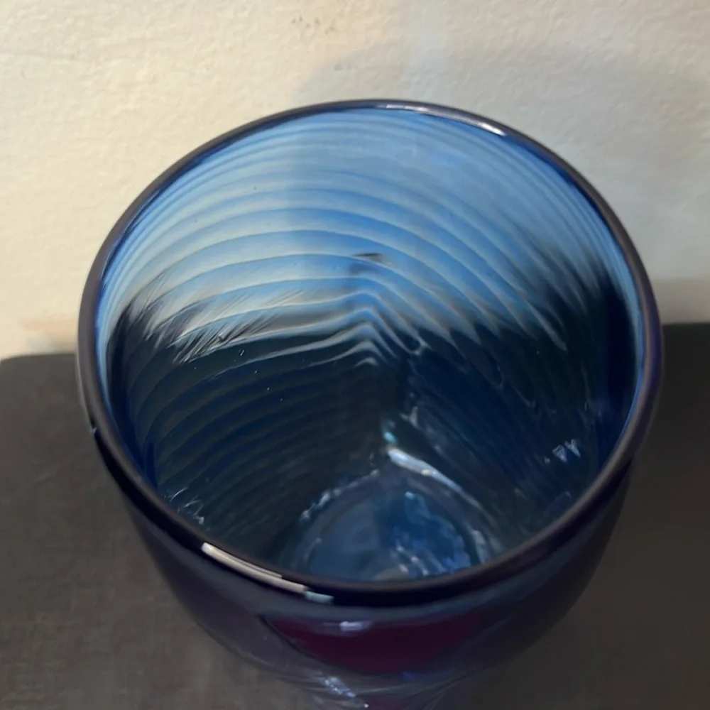 Handmade blue optic