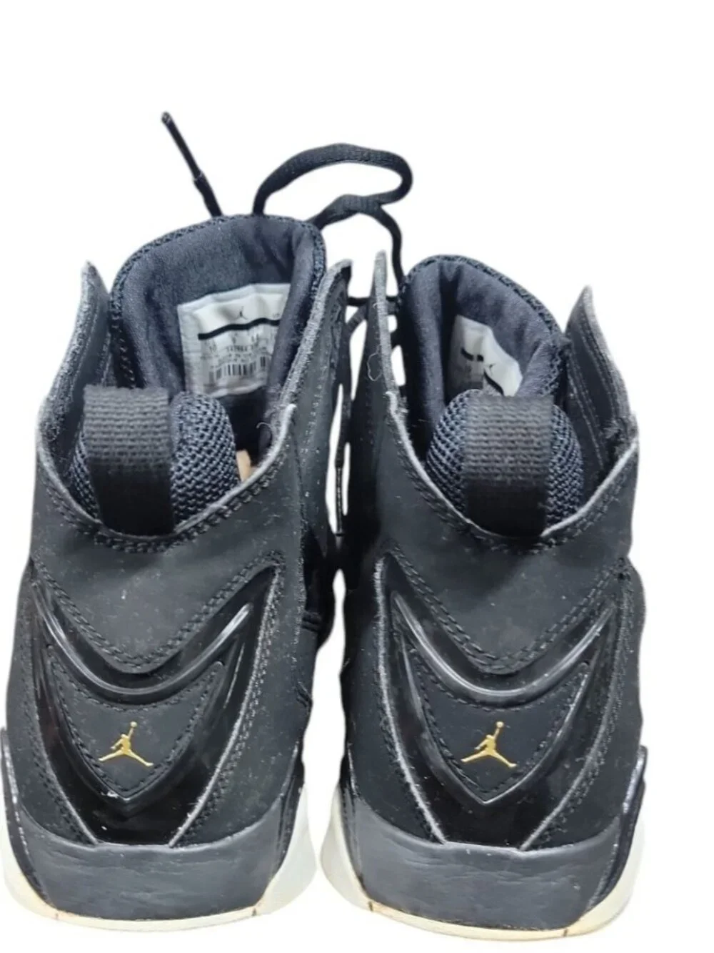 Jordan True Flight Black White Gold Style 342964-026 Release 2016 Size 10 Rare