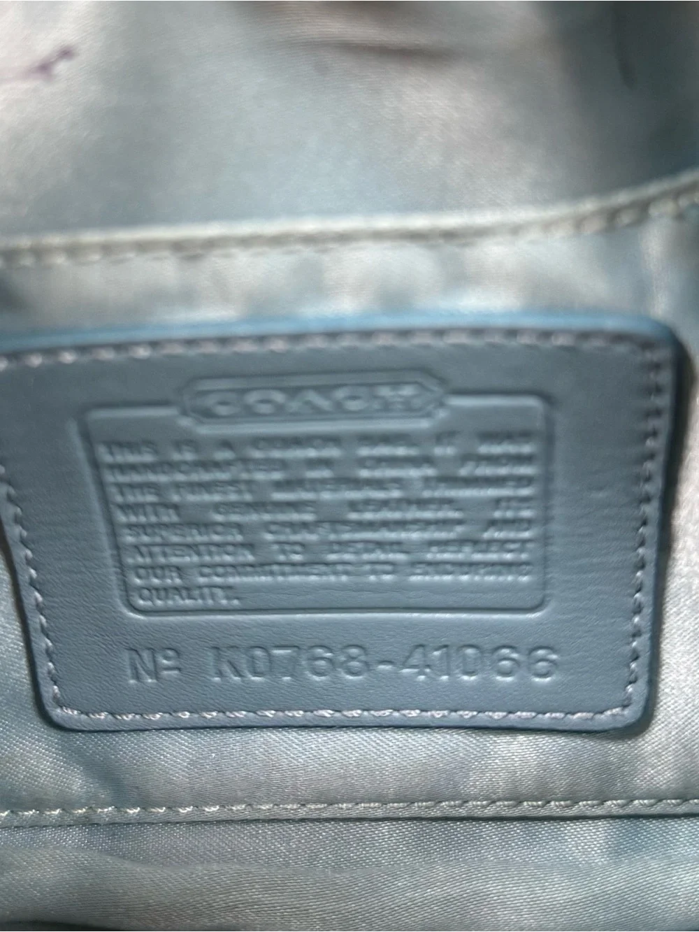 Coach signature jacquard