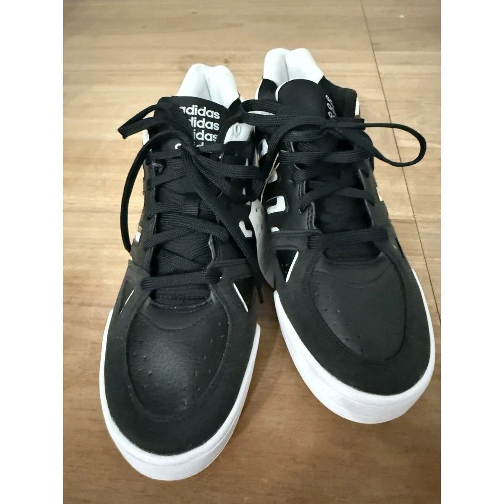 Adidas Midcity Low Basketball Sneakers Black White IE4518‎ Men's Size 11.5 NWT
