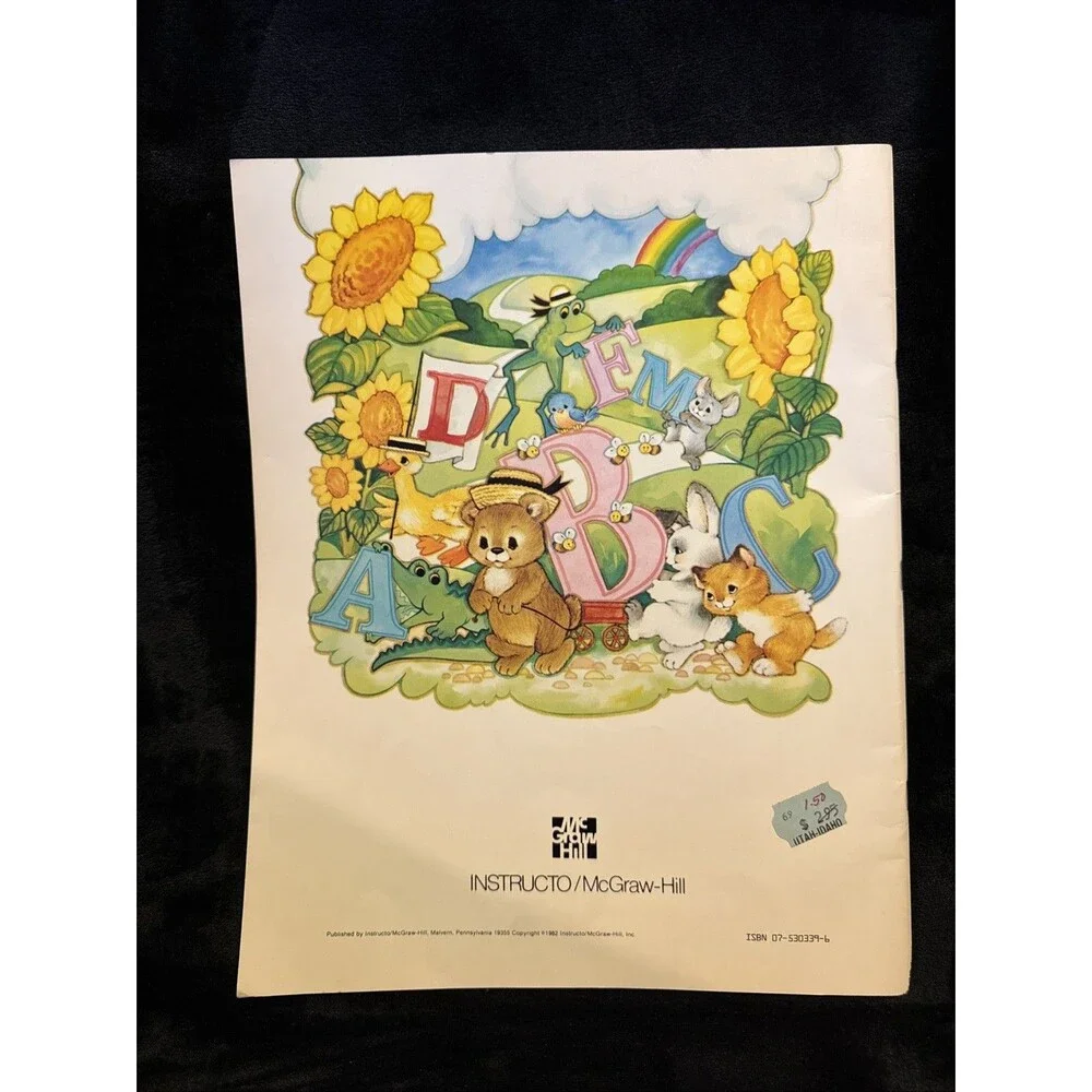 Vintage 1982 Instructo/McGraw-Hill the funbook to LETTERS Giant Workbook 7602