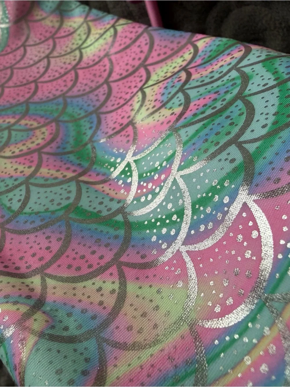 Long-Sleeve Pink Mermaid-Print Rashguard Set for Kids