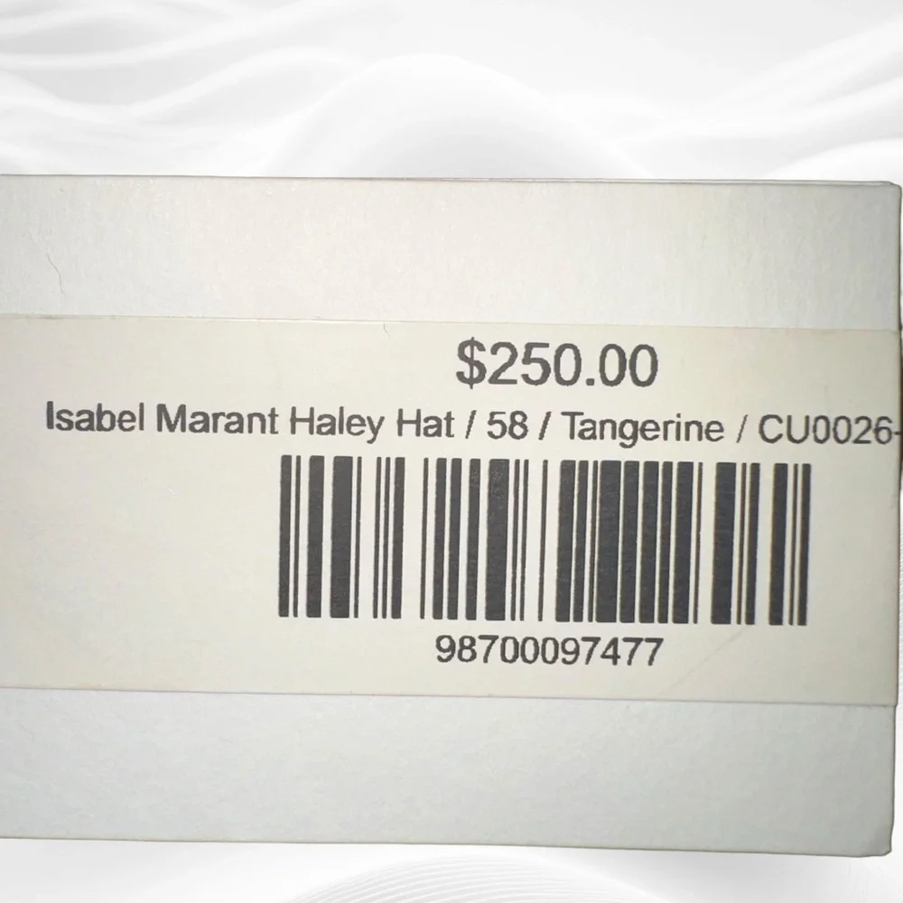 Isabel Marant‎ Haley Hat / 58 / Tangerine Bucket Orange Yellow