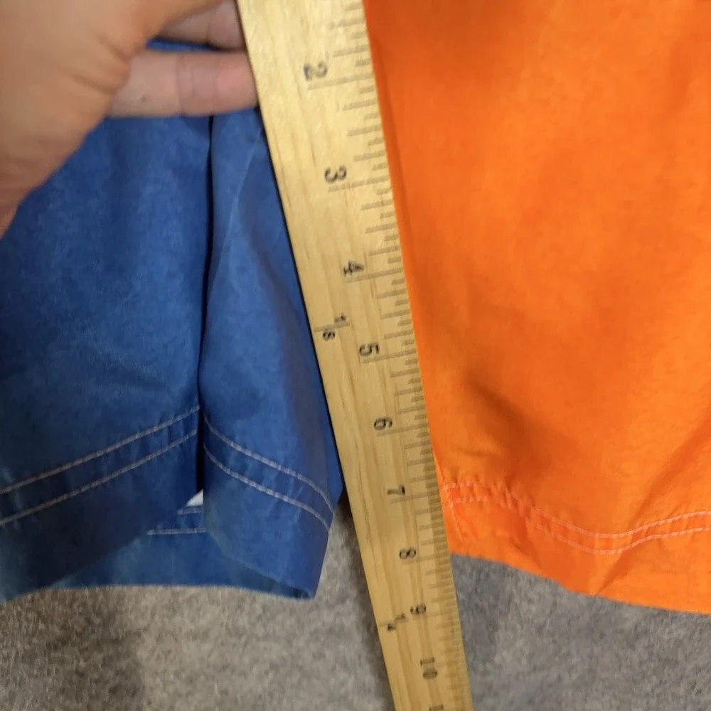 Whataburger Swim Trunks Mens XL Blue Orange‎ Pockets Mesh Lined Logo