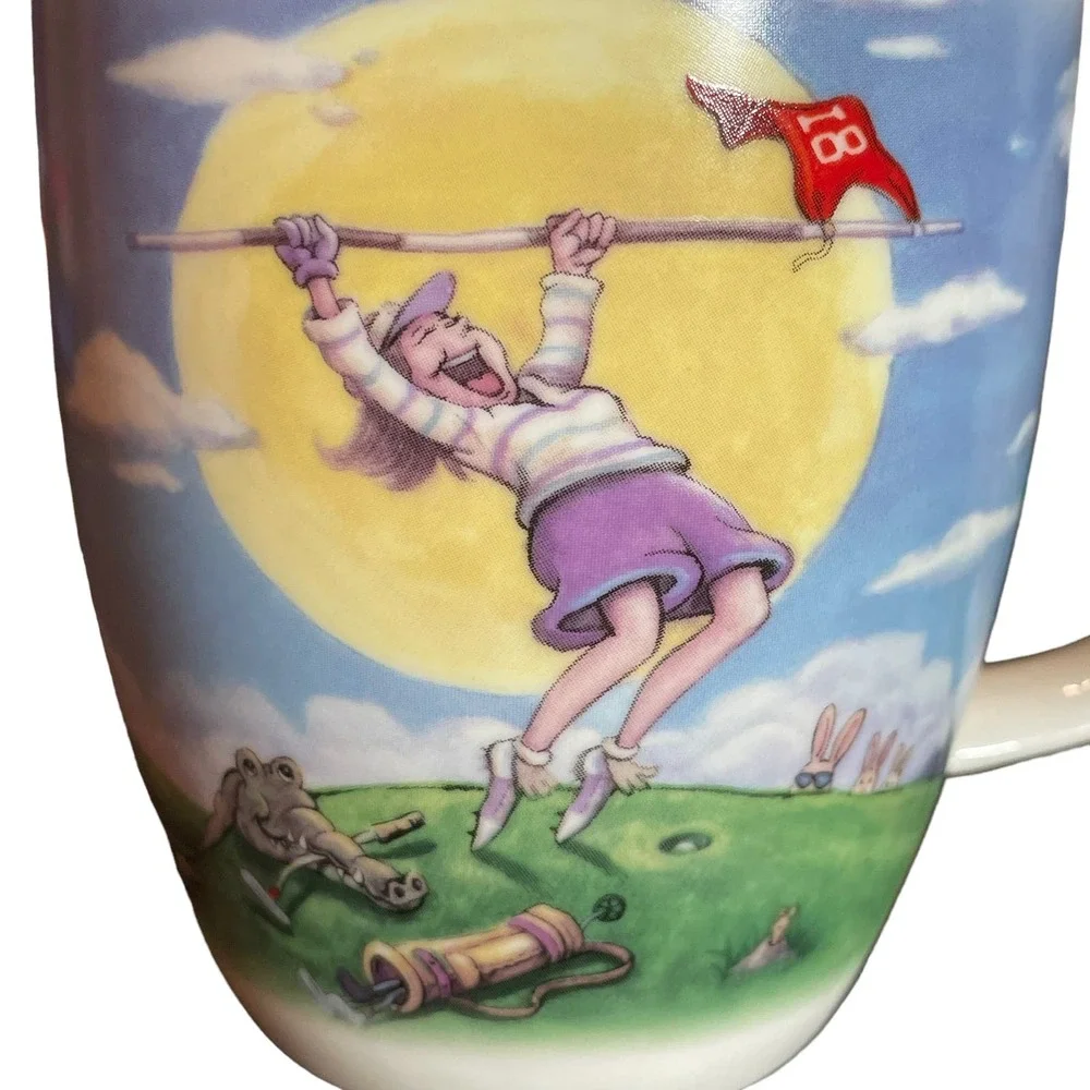 Savoir‎ Vivre London New Bone China Golf Coffee Mugs Lot of 2