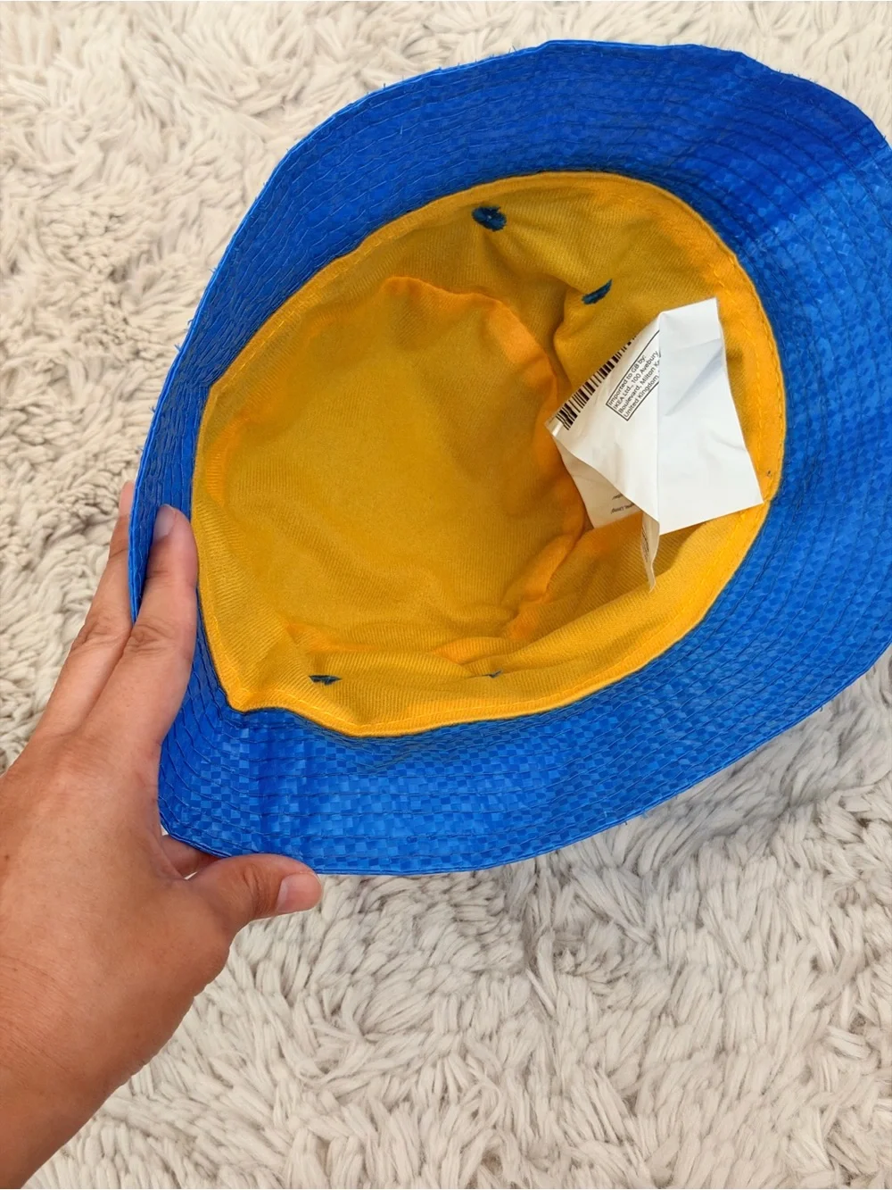 IKEA Yellow and Blue KNORVA Bucket Hat