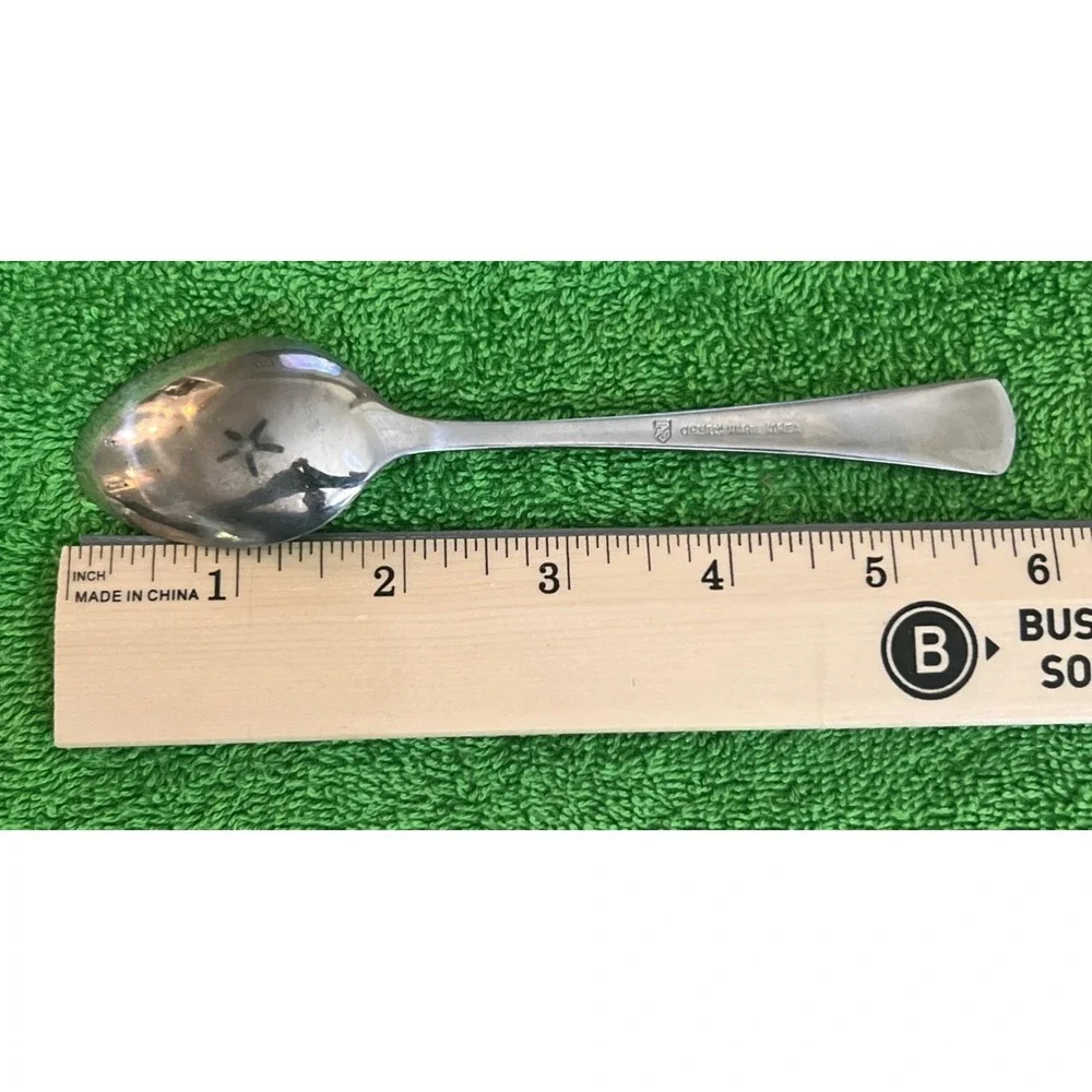 Crestware Stainless Teaspoons Beaded Edge Glossy 6