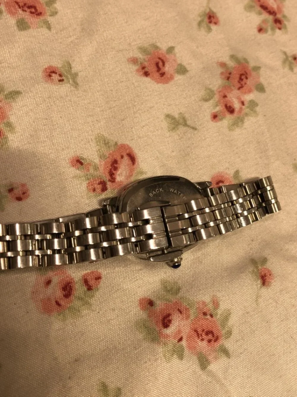dainty y2k feminine silver stainless steel watch
