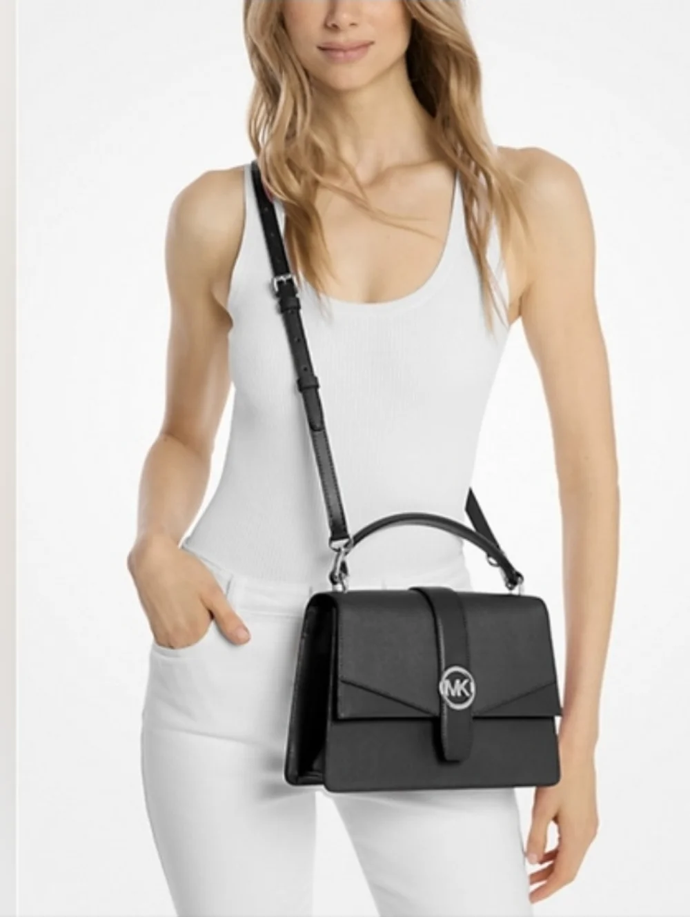 Michael Kors Greenwich Saffiano Leather Satchel