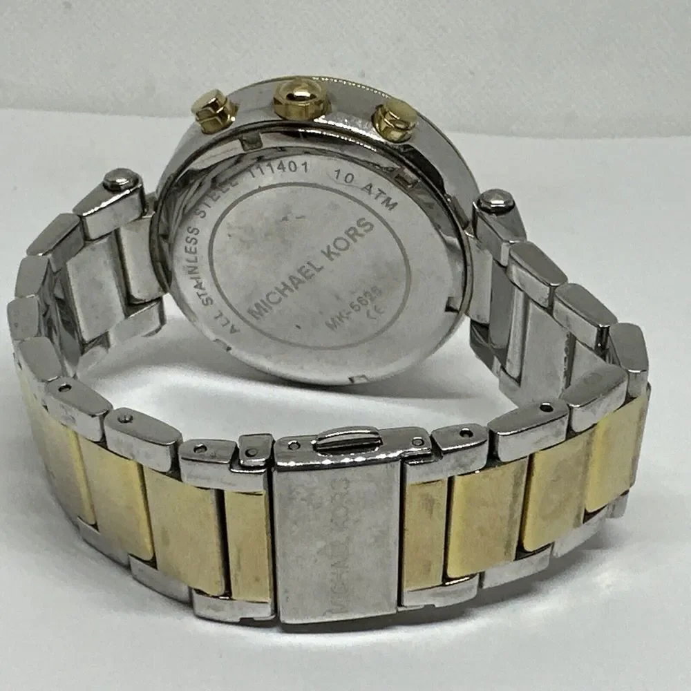 Michael Kors Parker MK5626 Women's Two-Tone Glitz Analog Dial Quartz Watch NUL46