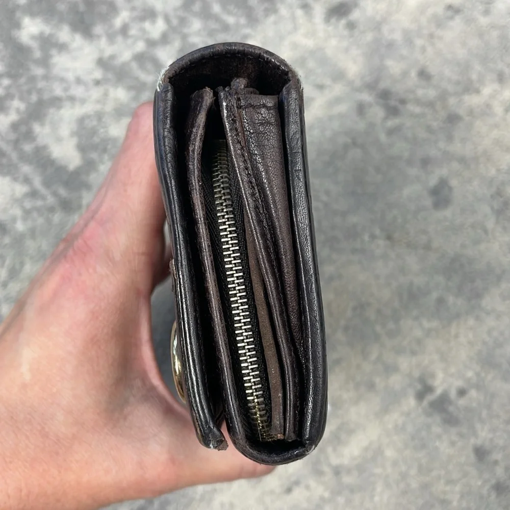 Gucci leather embossed